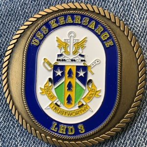 USS Kearsarge LHD 3 Challenge Coin
